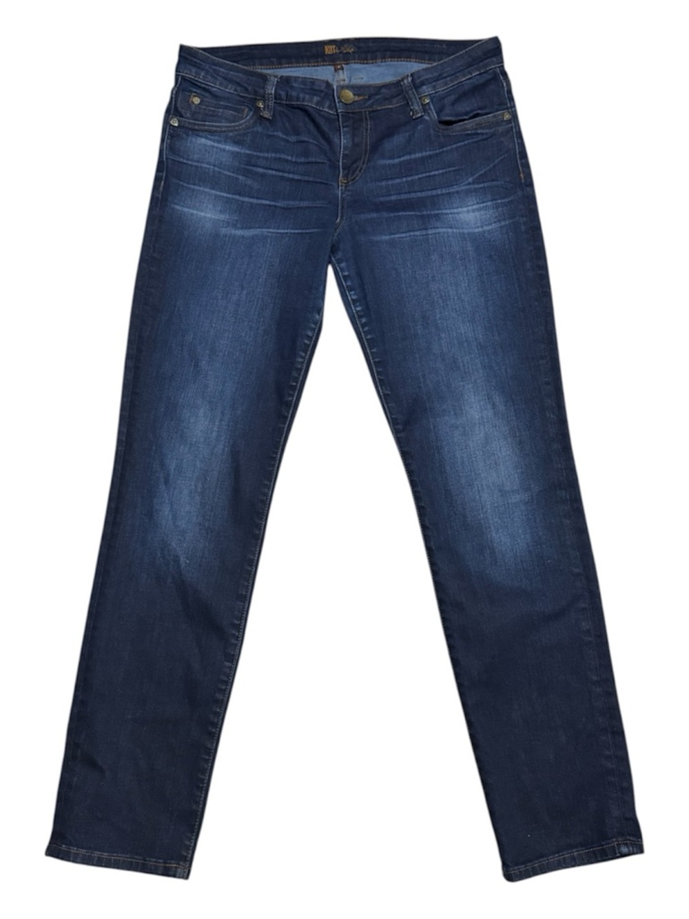 031 KUT FROM THE KLOTH Women's Catherine Mid Rise Boyfriend Jeans Dark Wash Sz 8